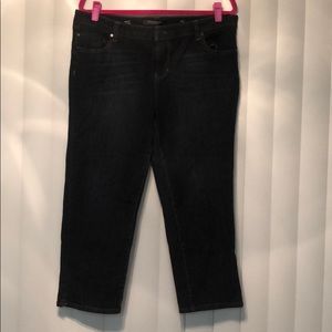 Liverpool Deep dark wash denim milly Capri